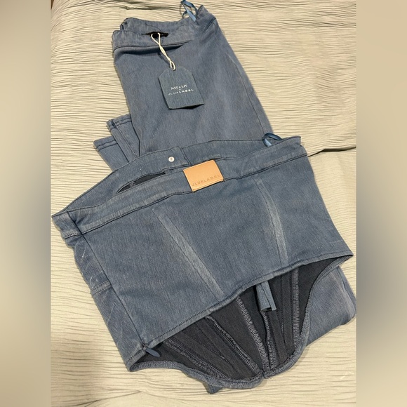 Jluxlabel x Nat & Liv Denim Stretch Run of the Town Pants NWT XL - Picture 2 of 4